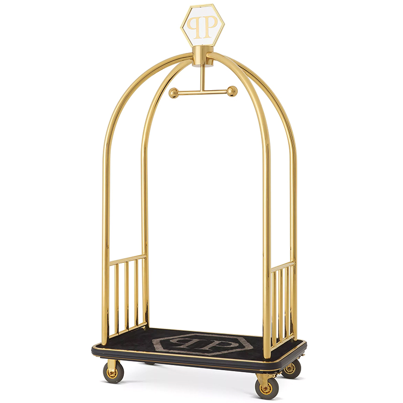 Вешалка для одежды Philipp Plein Hotel Trolley Heaven Золотой Черный Вешалка для одежды Philipp Plein Hotel Trolley Heaven Золотой Черный в Рязани | Loft Concept