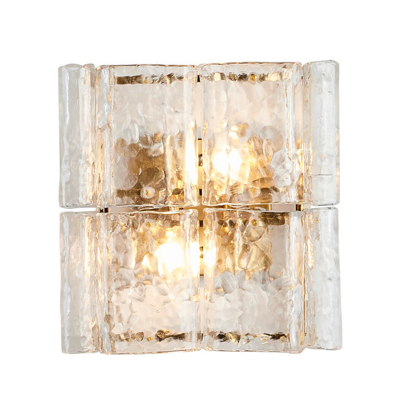 Бра Textured Glass Chandelier bronze Бронза Прозрачное Стекло Бра Textured Glass Chandelier bronze Бронза Прозрачное Стекло в Рязани | Loft Concept