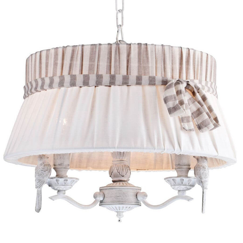 Люстра Refined Provence Chandelier round Белый Бежевый Люстра Refined Provence Chandelier round Белый Бежевый в Рязани | Loft Concept