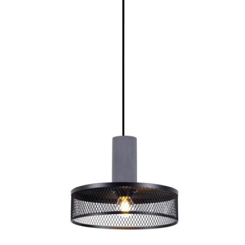 Подвесной светильник Loft Black Riveted Mesh Lighting Серый Черный матовый в Рязани | Loft Concept 