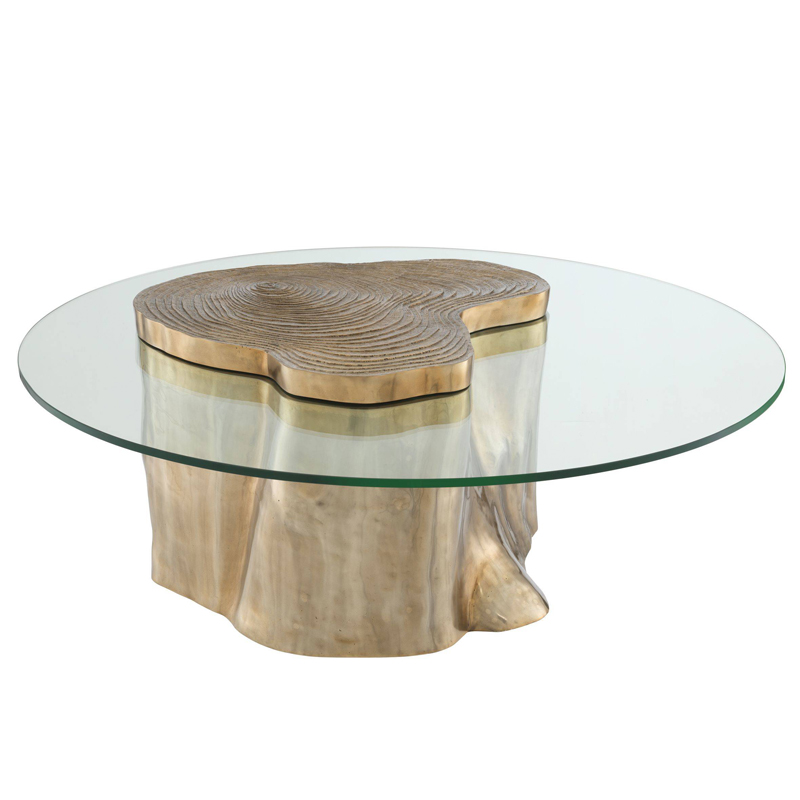 Кофейный стол Eichholtz Coffee Table Urban Латунь Прозрачный Кофейный стол Eichholtz Coffee Table Urban Латунь Прозрачный в Рязани | Loft Concept