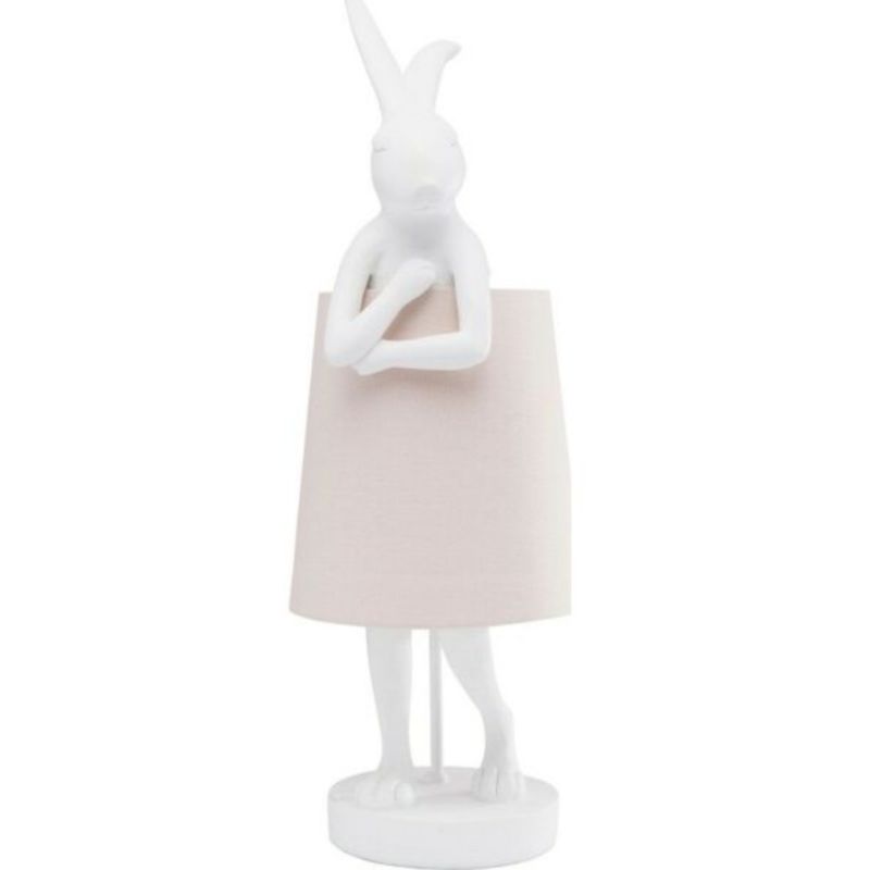 Настольная лампа The White Hare Розовый Белый Настольная лампа The White Hare Розовый Белый в Рязани | Loft Concept