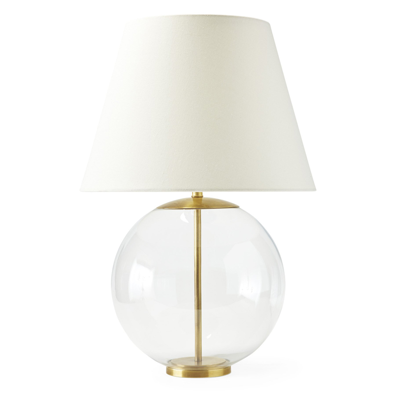 Настольная лампа Emory Table Lamp Gold Золотой Прозрачный (Transparent) Белый Настольная лампа Emory Table Lamp Gold Золотой Прозрачный (Transparent) Белый в Рязани | Loft Concept