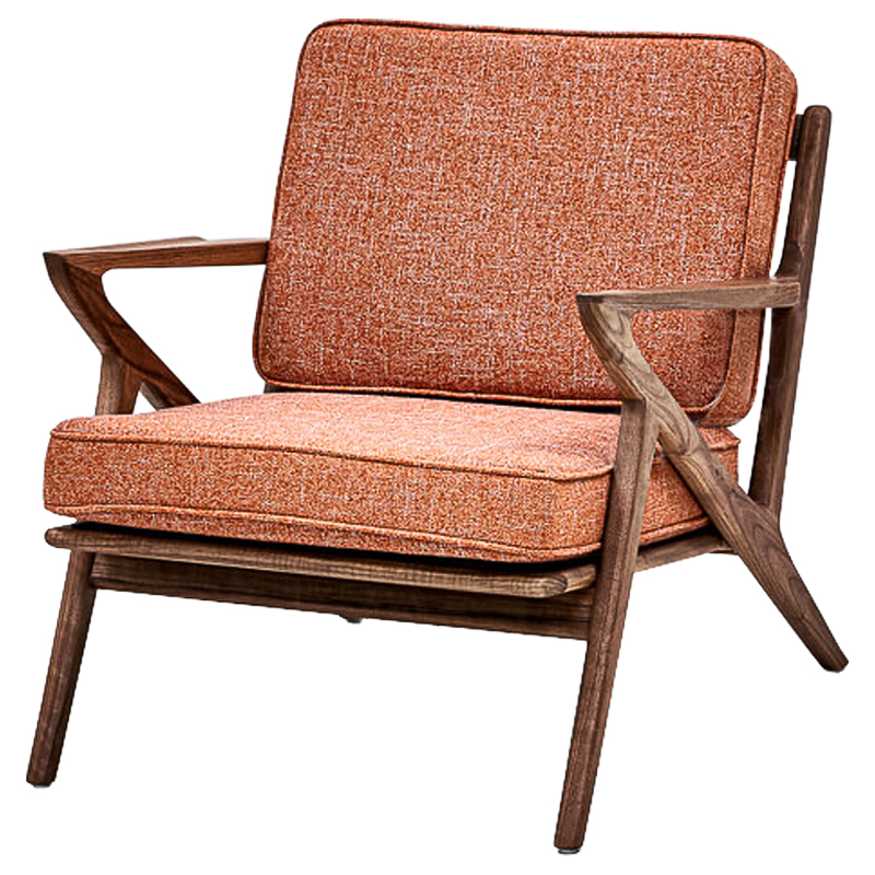 Кресло Raamsdonk Chair Коричневый Коралловый Кресло Raamsdonk Chair Коричневый Коралловый в Рязани | Loft Concept