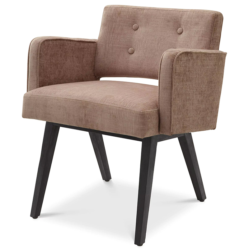 Стул Eichholtz Dining Chair Locarno Песочный Черный Стул Eichholtz Dining Chair Locarno Песочный Черный в Рязани | Loft Concept