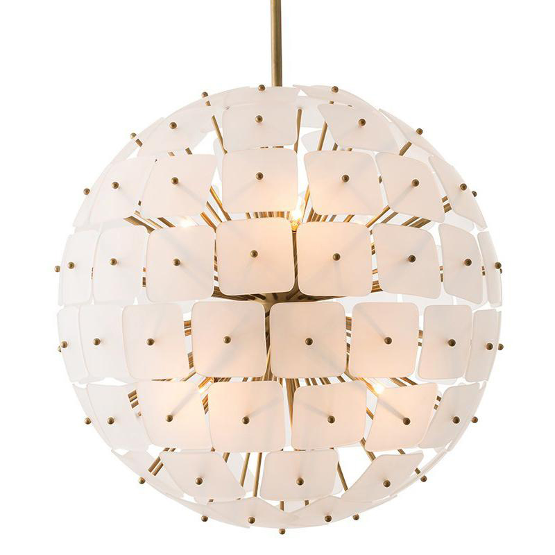 Люстра Sputnik Square Matt Chandelier Золотой в Рязани | Loft Concept 