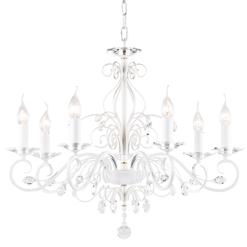 Люстра Magali Chandelier 72 Белый Прозрачный Люстра Magali Chandelier 72 Белый Прозрачный в Рязани | Loft Concept
