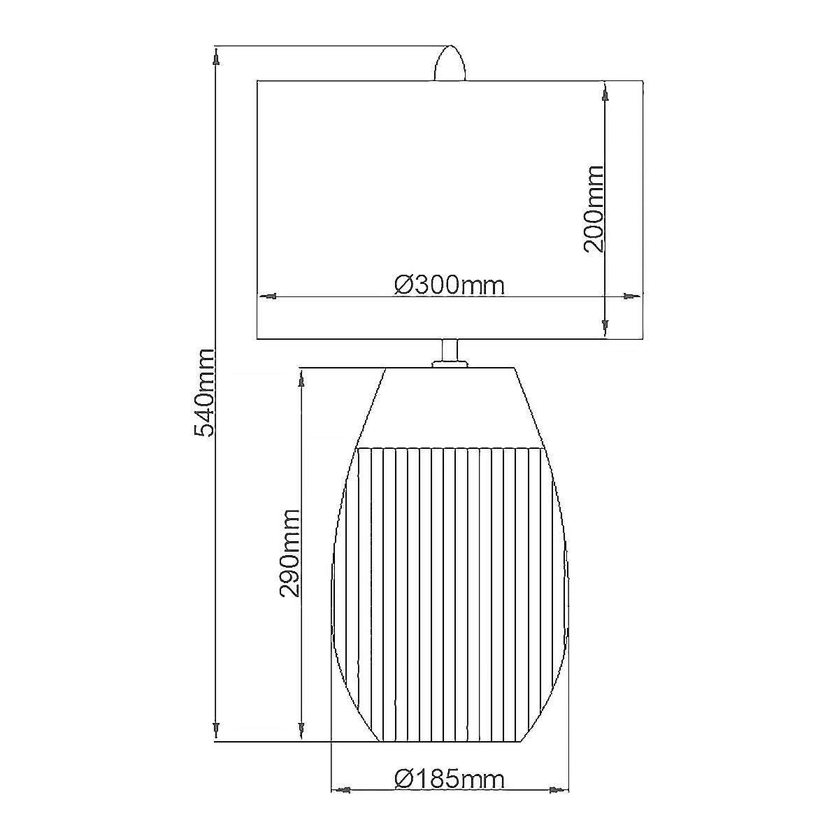 Настольная лампа с белым цилиндрическим абажуром и серебристым овальным основанием Quintiesse в Рязани