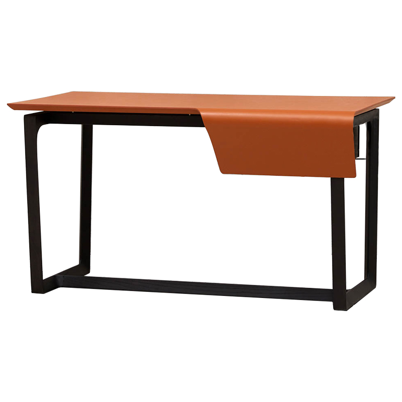 Рабочий стол Stan Orange Desk Оранжевый Черный Рабочий стол Stan Orange Desk Оранжевый Черный в Рязани | Loft Concept