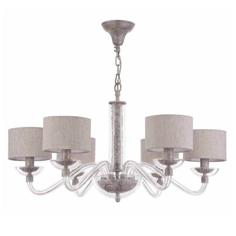 Люстра Sabella Light Chandelier 6 lamp Серый Люстра Sabella Light Chandelier 6 lamp Серый в Рязани | Loft Concept