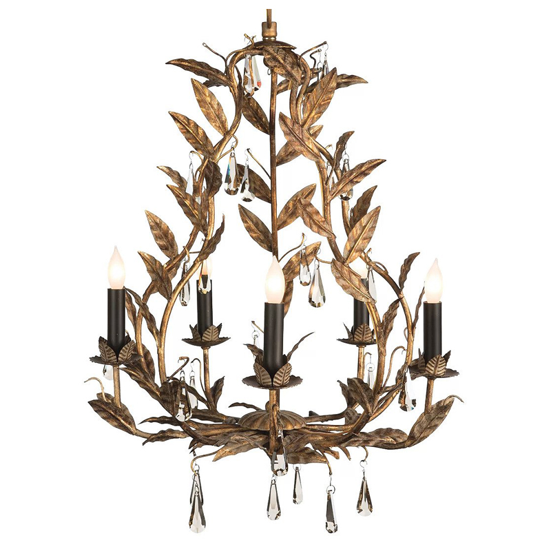 Люстра Onorada Chandelier antique gold Золотой Люстра Onorada Chandelier antique gold Золотой в Рязани | Loft Concept