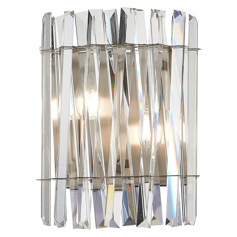 Бра Kaeden Glass Wall Lamp Прозрачный Никель Бра Kaeden Glass Wall Lamp Прозрачный Никель в Рязани | Loft Concept