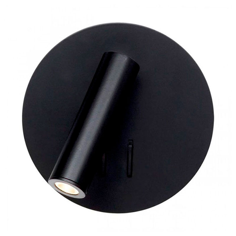 Бра Chelsom WALL LED DOCK Black Round Черный Бра Chelsom WALL LED DOCK Black Round Черный в Рязани | Loft Concept