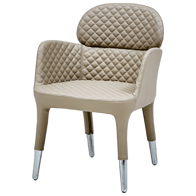 Кресло Ansbach Chair Бежевый Хром Кресло Ansbach Chair Бежевый Хром в Рязани | Loft Concept