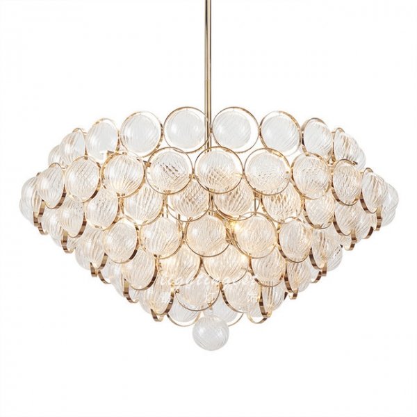 Люстра Atomos Chandelier Designer Reproduction Глянцевое золото в Рязани | Loft Concept 