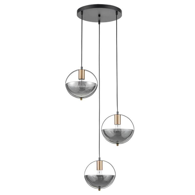 Люстра Gervais Chandelier smoky Дымчатый (Smoke) Черный Люстра Gervais Chandelier smoky Дымчатый (Smoke) Черный в Рязани | Loft Concept
