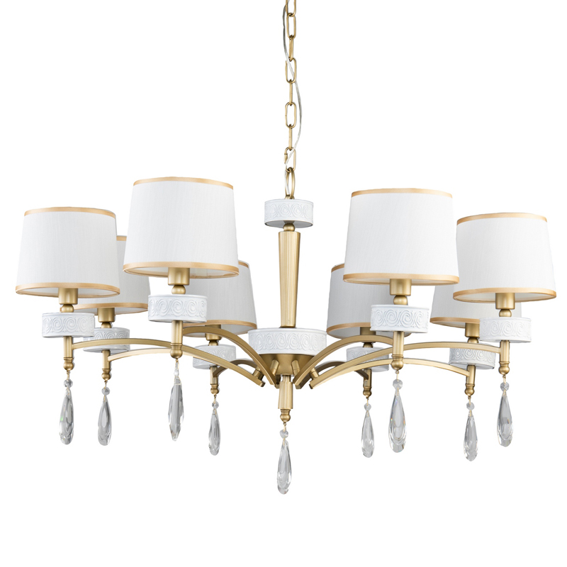 Люстра Dayodore Chandelier 86 Золотой Белый Прозрачный Люстра Dayodore Chandelier 86 Золотой Белый Прозрачный в Рязани | Loft Concept