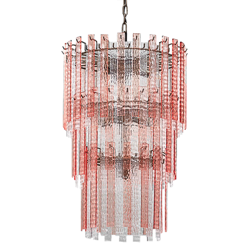 Люстра Victoire Chandeliers Хром Прозрачный Малиновый (Crimson) Люстра Victoire Chandeliers Хром Прозрачный Малиновый (Crimson) в Рязани | Loft Concept