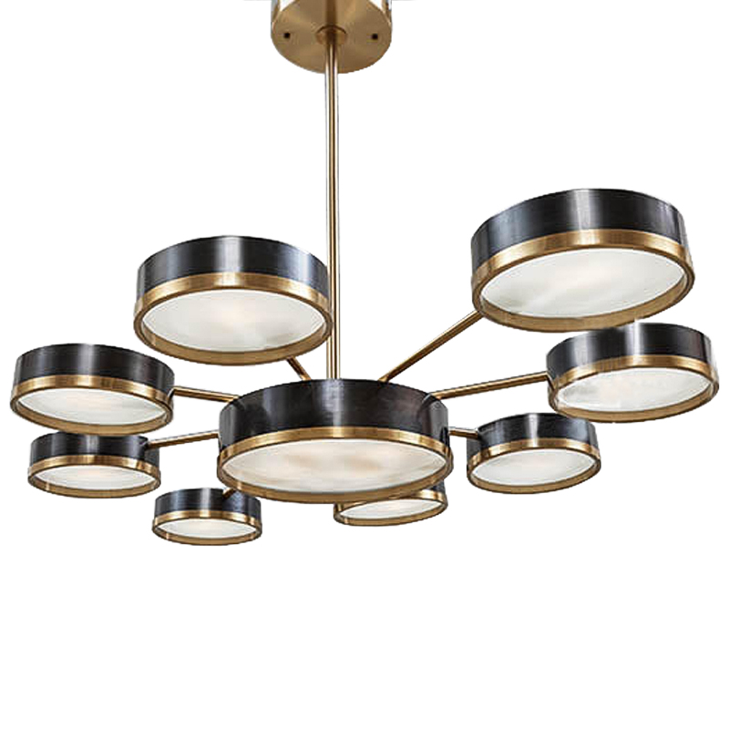 Люстра Ethelind Chandeliers Черный Латунь Белый в Рязани | Loft Concept 