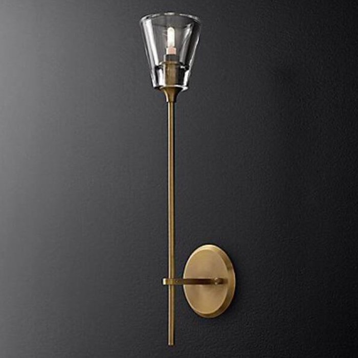Бра TORCHE DE VERRE wall lamp Латунь Прозрачный (Transparent) Бра TORCHE DE VERRE wall lamp Латунь Прозрачный (Transparent) в Рязани | Loft Concept