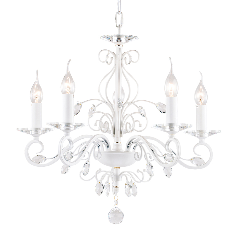 Люстра Magali Chandelier 57 Белый Прозрачный Люстра Magali Chandelier 57 Белый Прозрачный в Рязани | Loft Concept