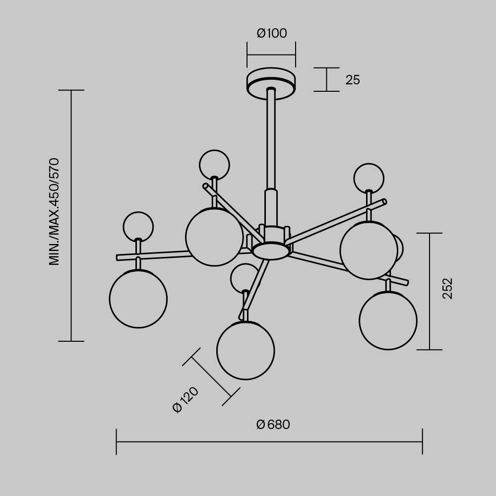 Люстра подвесная Museo G9 в Рязани