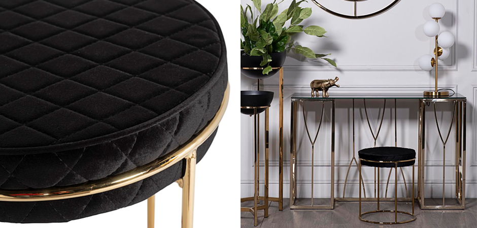 Пуф Rhombus Velours Black Пуф Rhombus Velours Black - Loft-Concept в Рязани