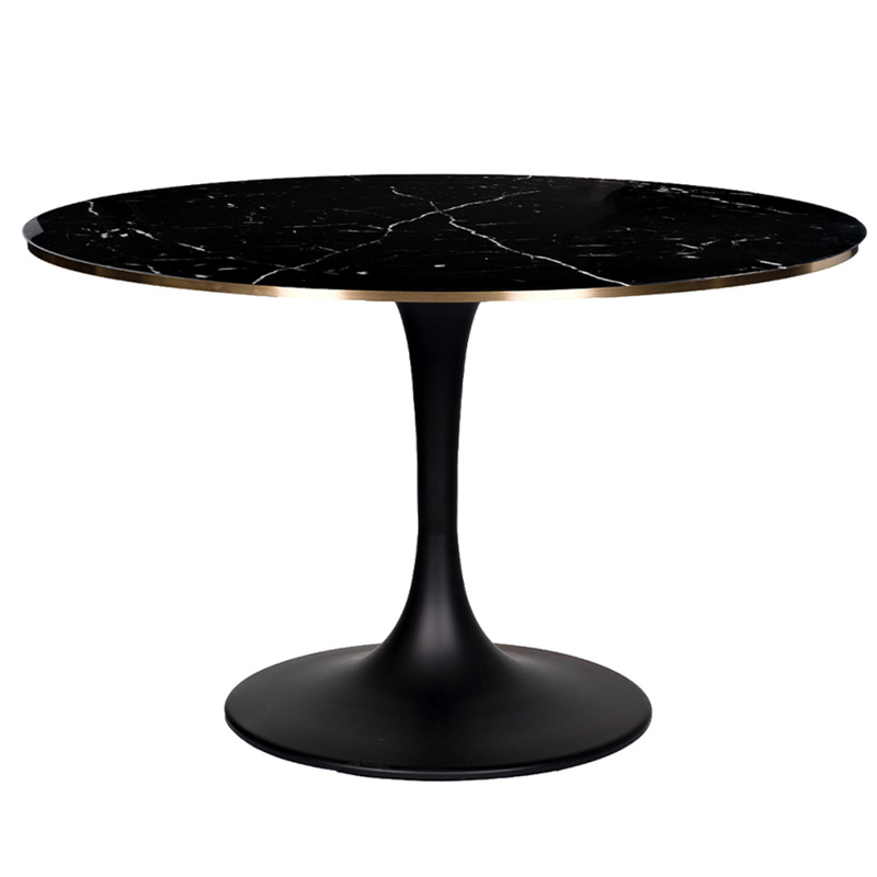 Стол Tulip black Marble 120 Золотой Черный Стол Tulip black Marble 120 Золотой Черный в Рязани | Loft Concept