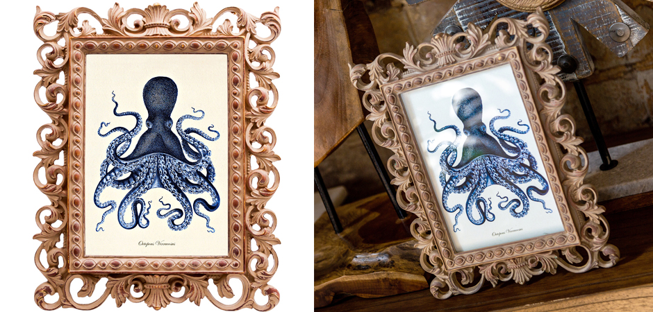 Постер Blue Octopus Poster Постер Blue Octopus Poster - Loft-Concept в Рязани