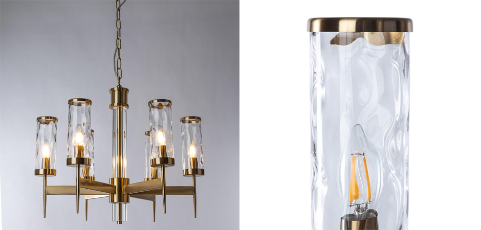 Люстра Brass Wheel Small в Американском стиле Люстра Brass Wheel Small в Американском стиле - Loft-Concept в Рязани