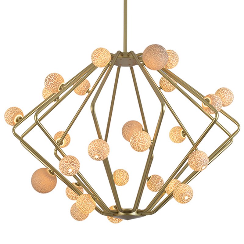 Люстра Cherry Bomb Cage Chandelier CB.29.01 Латунь Бежевый Люстра Cherry Bomb Cage Chandelier CB.29.01 Латунь Бежевый в Рязани | Loft Concept