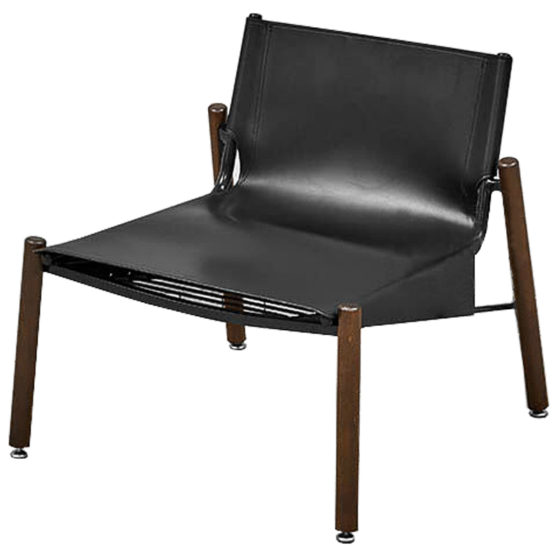 Кресло Adriano Chair Черный Коричневый в Рязани | Loft Concept 