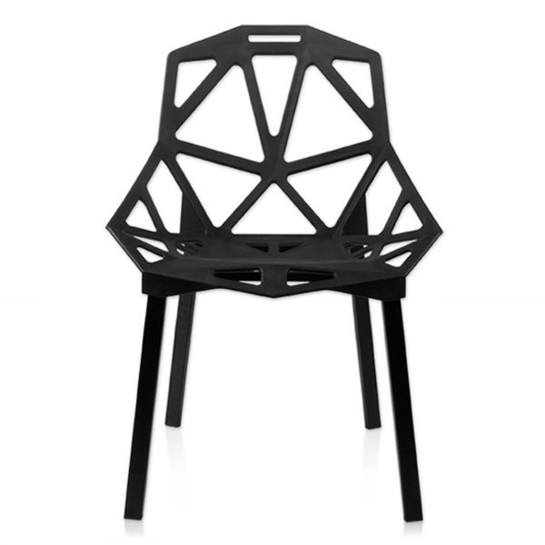 Дизайнерский стул CHAIR ONE black Черный матовый Дизайнерский стул CHAIR ONE black Черный матовый в Рязани | Loft Concept