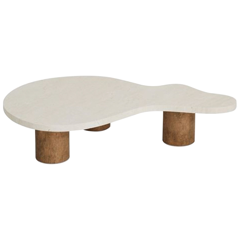 Кофейный стол LUCA COFFEE TABLE Бежевый Коричневый Кофейный стол LUCA COFFEE TABLE Бежевый Коричневый в Рязани | Loft Concept