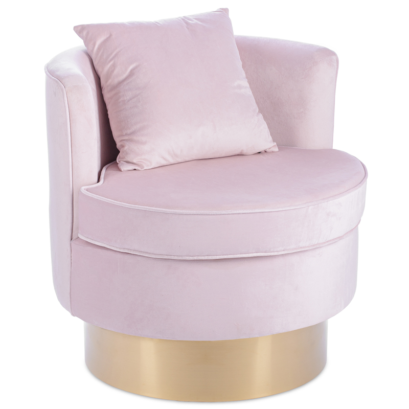 Кресло Cathal Chair Golden Belt Розовый пастельный Золотой Кресло Cathal Chair Golden Belt Розовый пастельный Золотой в Рязани | Loft Concept
