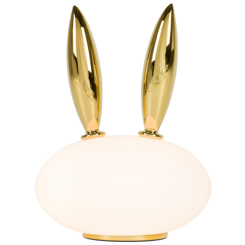 Настольная лампа Moooi Pet Light PURR кролик Белое матовое стекло Глянцевое золото Настольная лампа Moooi Pet Light PURR кролик Белое матовое стекло Глянцевое золото в Рязани | Loft Concept