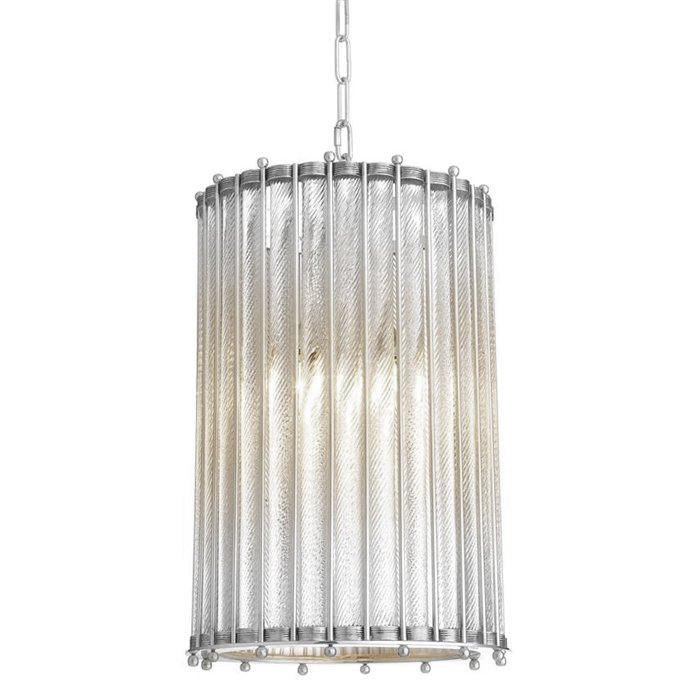 Люстра Lantern Tiziano Серебряный Прозрачное Стекло в Рязани | Loft Concept 