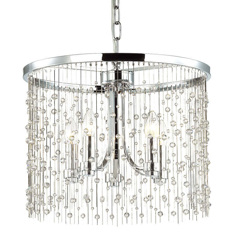 Люстра Hailstorm Rain Chandelier chrome Прозрачный (Transparent) Хром Люстра Hailstorm Rain Chandelier chrome Прозрачный (Transparent) Хром в Рязани | Loft Concept