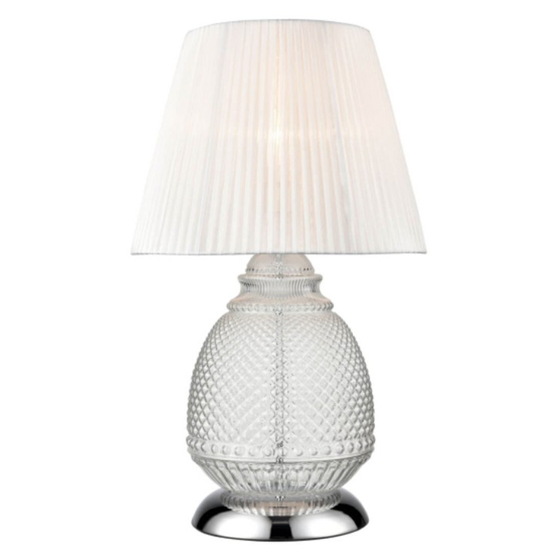 Настольная лампа Gloria Table Lamp Прозрачное Стекло Белый Настольная лампа Gloria Table Lamp Прозрачное Стекло Белый в Рязани | Loft Concept