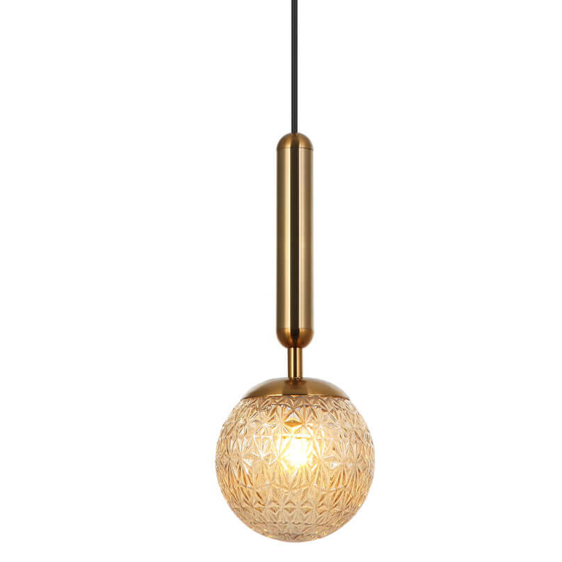 Подвесной светильник Perforated Glass Bubbles brown Бронза Коричневый в Рязани | Loft Concept 