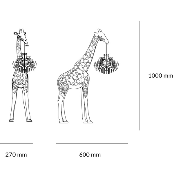 Настольная лампа черный жираф Black Giraffe Table Lamp Настольная лампа черный жираф Black Giraffe Table Lamp в Рязани