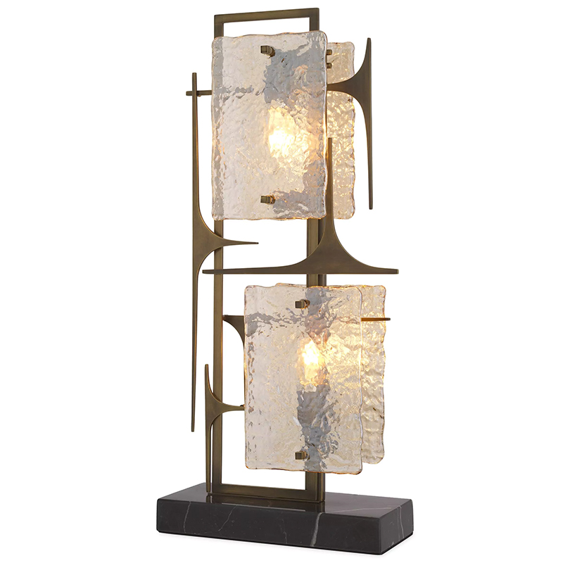 Настольная лампа Eichholtz Table lamp Zeno Латунь Прозрачное Стекло Настольная лампа Eichholtz Table lamp Zeno Латунь Прозрачное Стекло в Рязани | Loft Concept