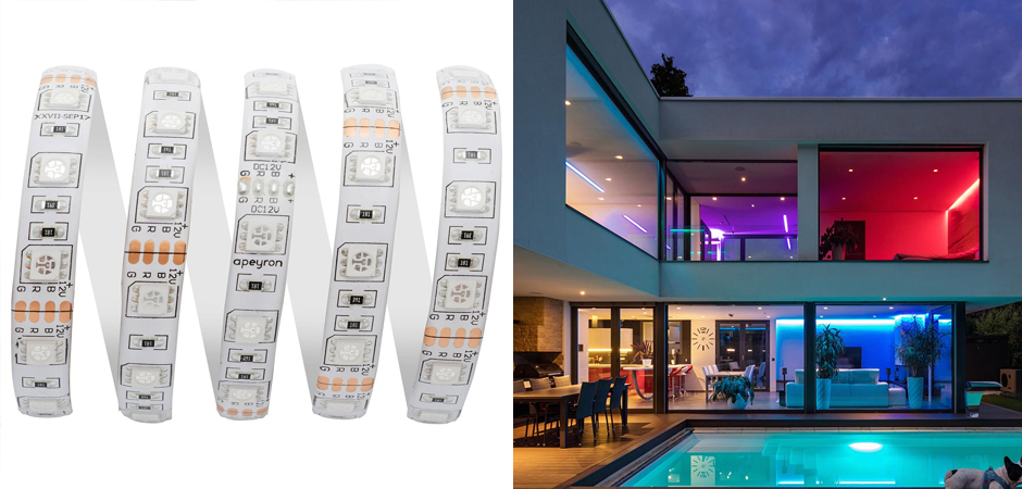 Светодиодная влагозащищенная лента 5М 14,4W/m 60LED/m 5050SMD разноцветная Светодиодная влагозащищенная лента 5М 14,4W/m 60LED/m 5050SMD разноцветная - Loft-Concept в Рязани