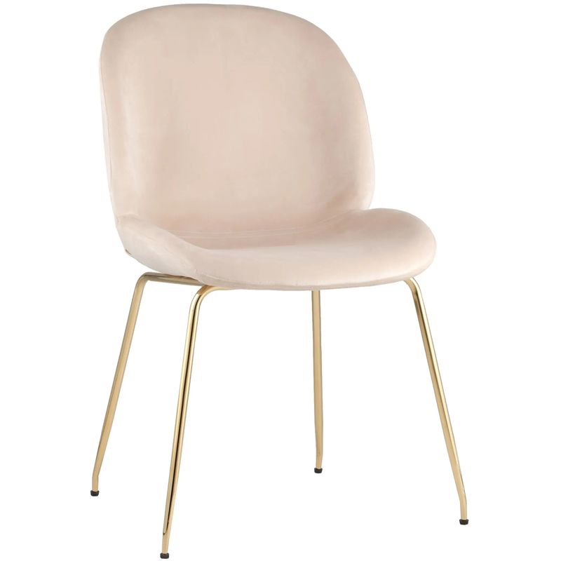 Стул Молочный Велюр Vendramin Chair Молочный Золотой Стул Молочный Велюр Vendramin Chair Молочный Золотой в Рязани | Loft Concept