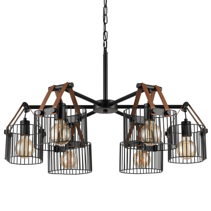 Люстра Cage Wire Color D76 Черный Люстра Cage Wire Color D76 Черный в Рязани | Loft Concept