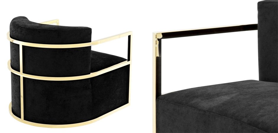 Кресло Eichholtz Chair Emilio Gold Кресло Eichholtz Chair Emilio Gold - Loft-Concept в Рязани