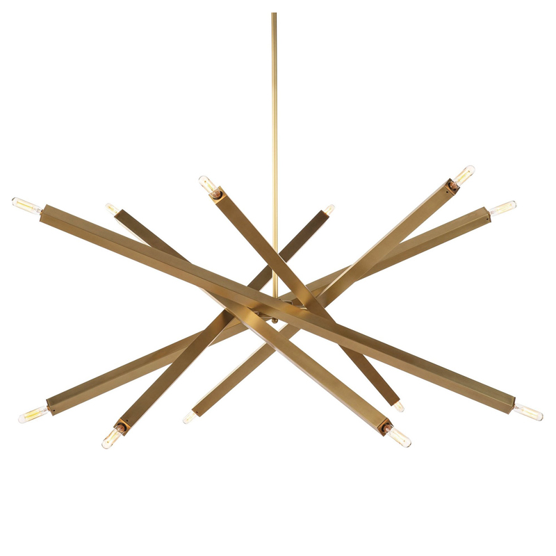 Люстра Blathmac Brass Chandelier Латунь Люстра Blathmac Brass Chandelier Латунь в Рязани | Loft Concept