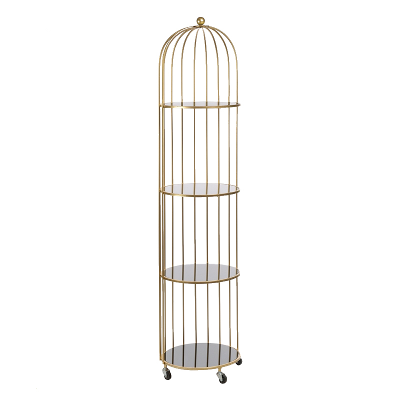Стеллаж Cage Rack Gold Золотой Стеллаж Cage Rack Gold Золотой в Рязани | Loft Concept