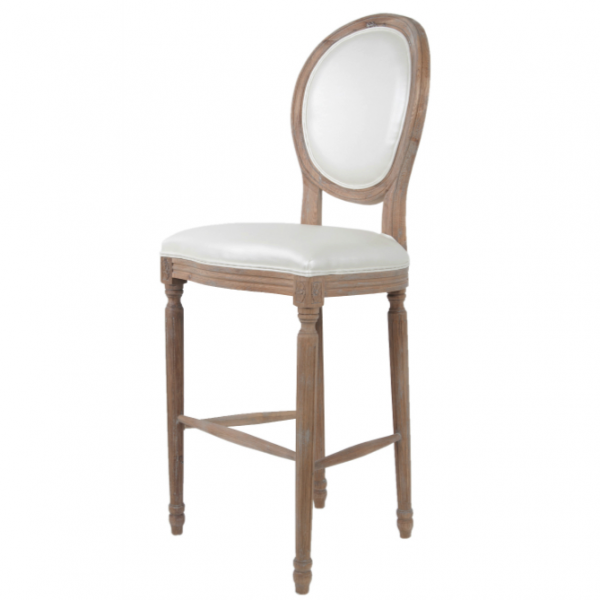 Стул French chairs Provence Bar Brown Chair Белый Коричневый в Рязани | Loft Concept 