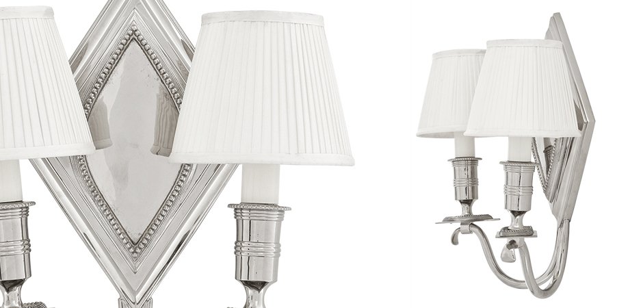 Бра Eichholtz Wall Lamp Diamond Double Бра Eichholtz Wall Lamp Diamond Double - Loft-Concept в Рязани